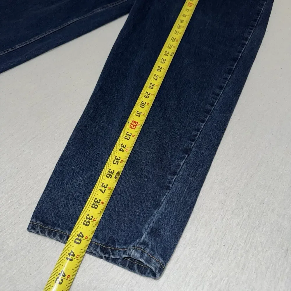 Vtg 90s Levi's 560 Loose Fit Tapered Leg Jeans Men 38x30 Blue Made in USA EUC